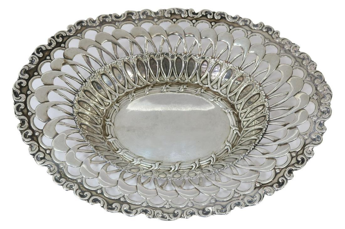 WHITING 'LOUIS XV' STERLING RETICULATED BASKET (1 of 3)