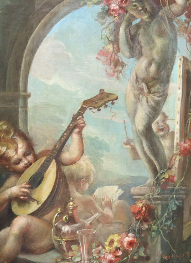 MATTIA TRAVERSO (1885-1956) CLASSICAL PUTTI (1 of 4)