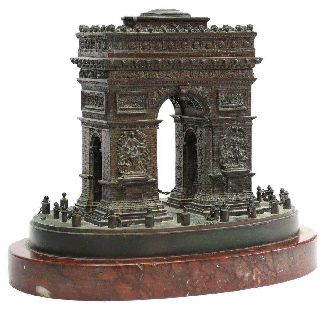 LEBLANC FRERES PARIS BRONZE ARC DE TRIOMPHE BOX (1 of 7)