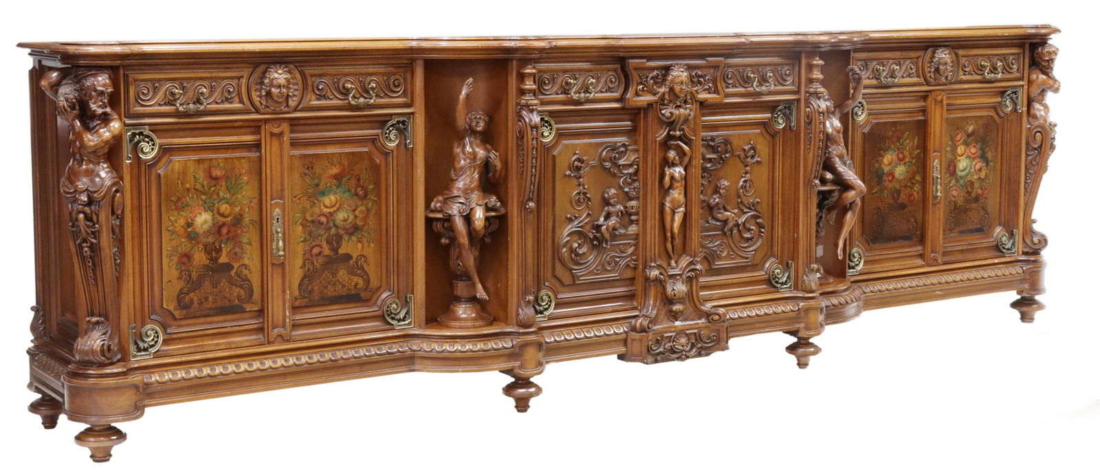 MONUMENTAL ITALIAN RENAISSANCE STYLE SIDEBOARD (1 of 8)
