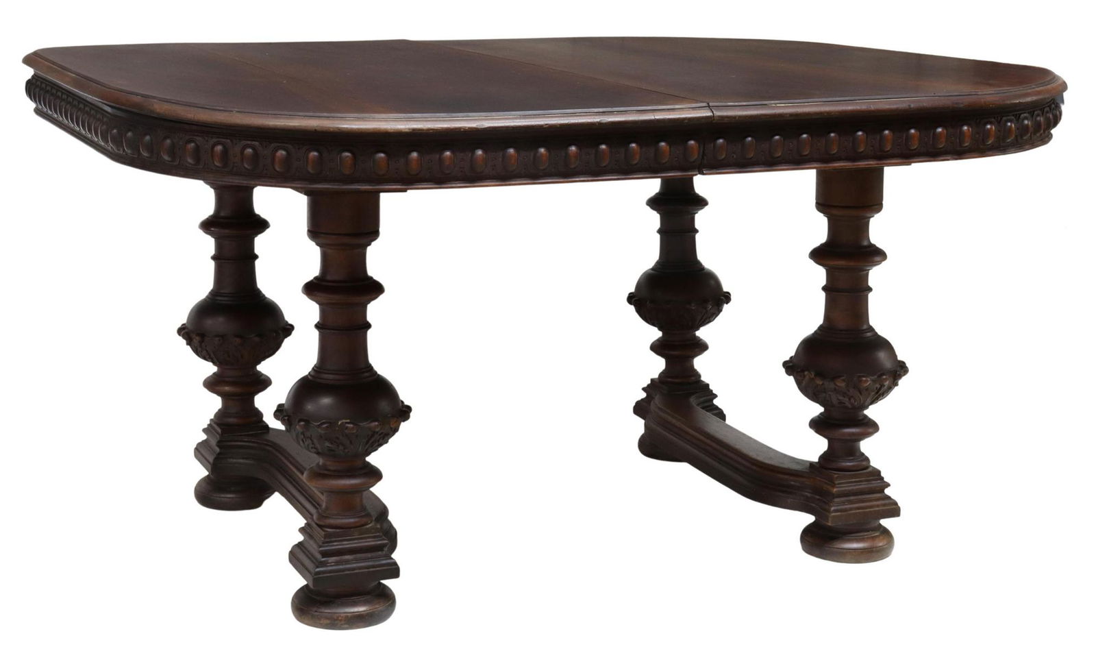 FRENCH HENRI II STYLE WALNUT EXTENSION TABLE (1 of 5)