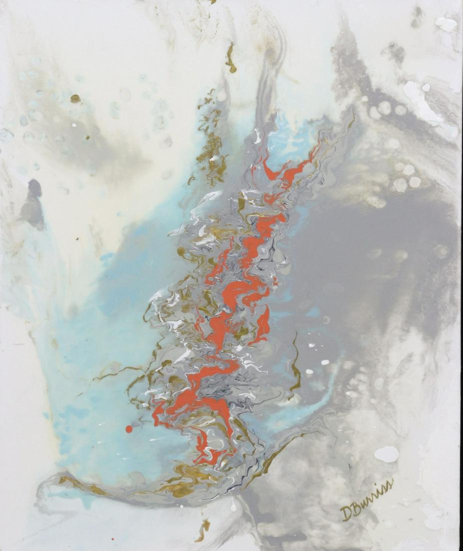 DARA BURRISS (TX, 20TH C.) ABSTRACT PAINTING (1 of 4)