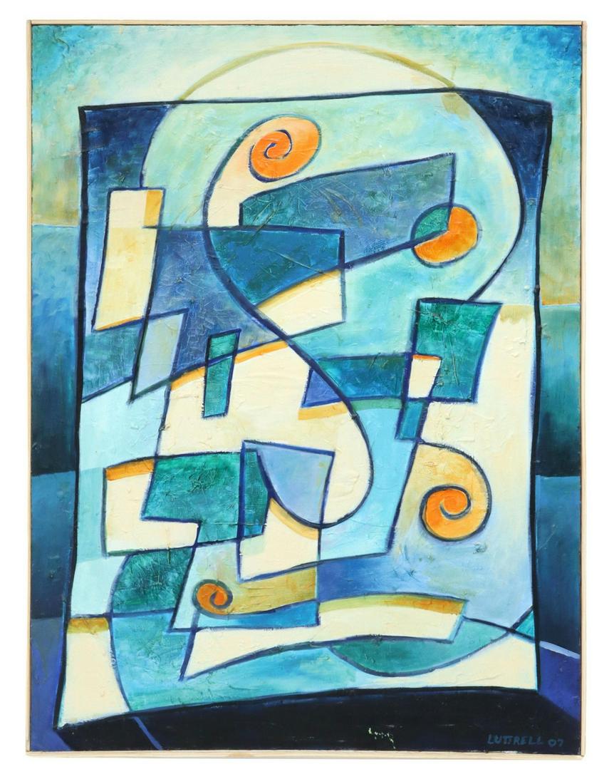 JAMES S. LUTTRELL FRAMED OIL PAINTING 'SUNDANCE' (1 of 4)