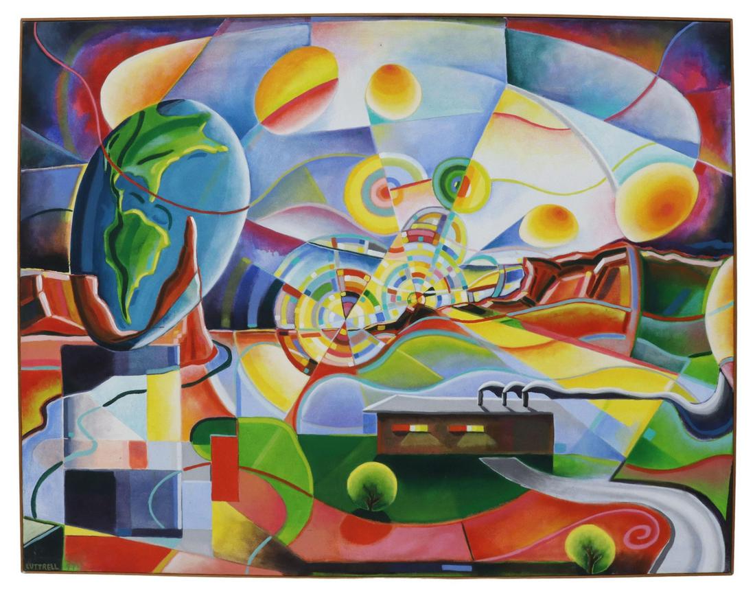 JAMES S. LUTTRELL OIL PAINTING GLOBAL LANDSCAPE (1 of 4)