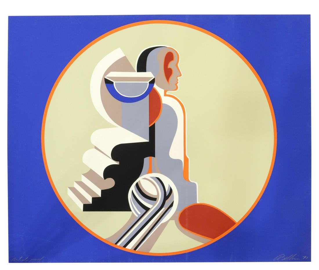 ARNOLD BELKIN (1930-1992) POST-MODERN SERIGRAPH (1 of 4)