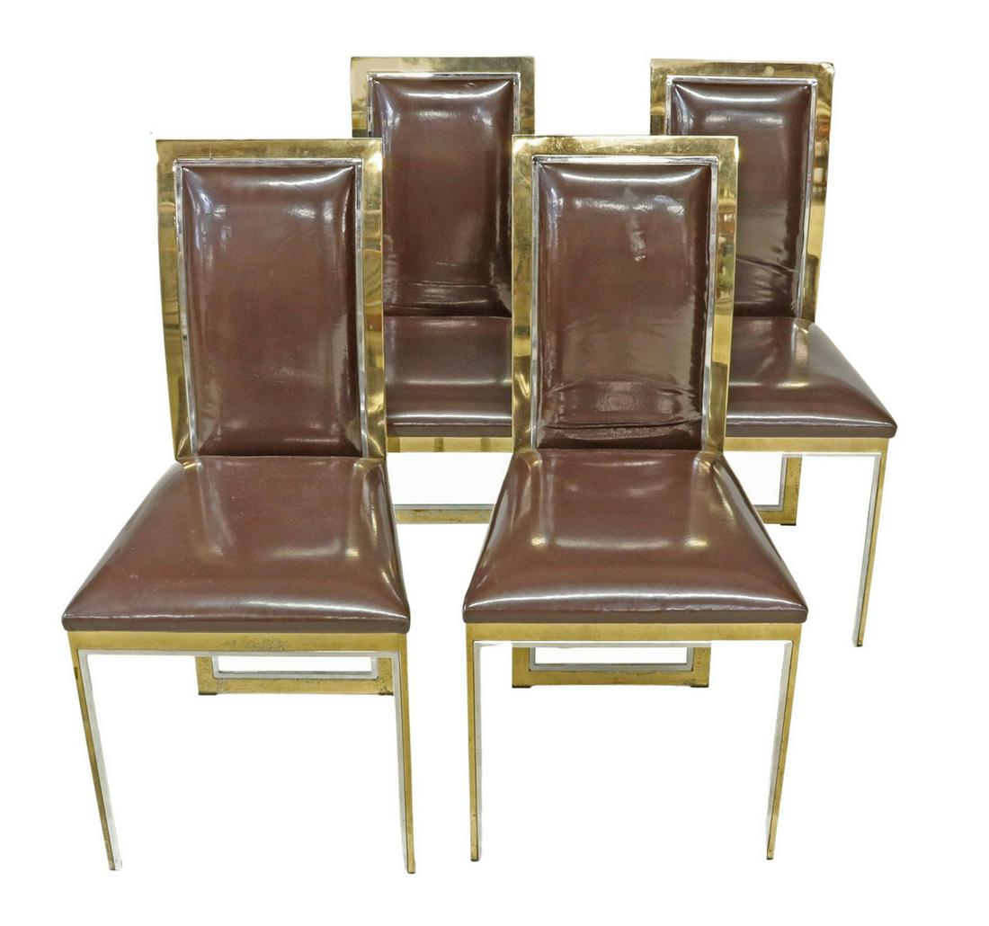 (4) ROMERO REGA (ATTRIB.) MID-CENTURY METAL CHAIRS (1 of 3)