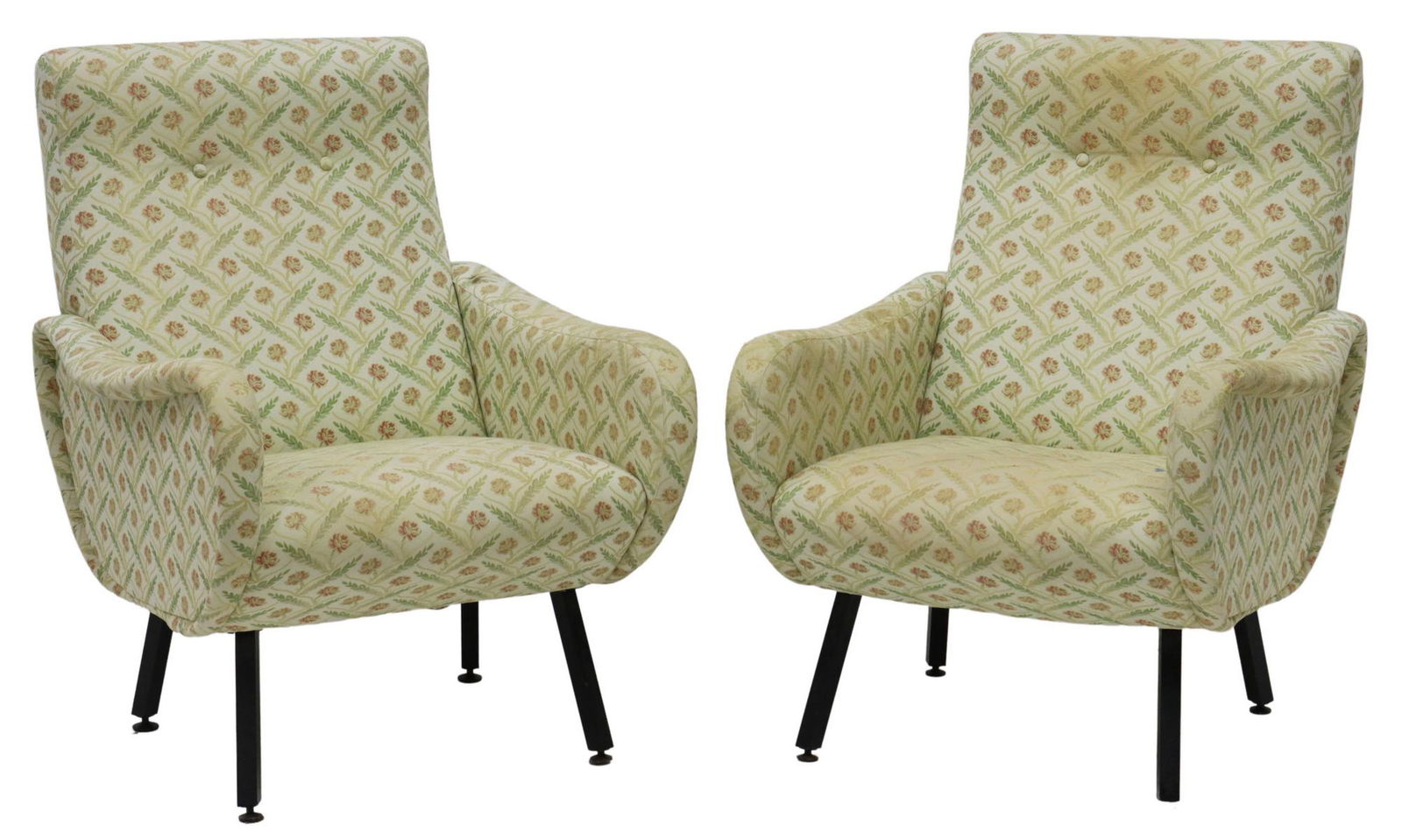 (2) ITALIAN MID-CENTURY MODERN ARMCHAIRS (1 of 3)