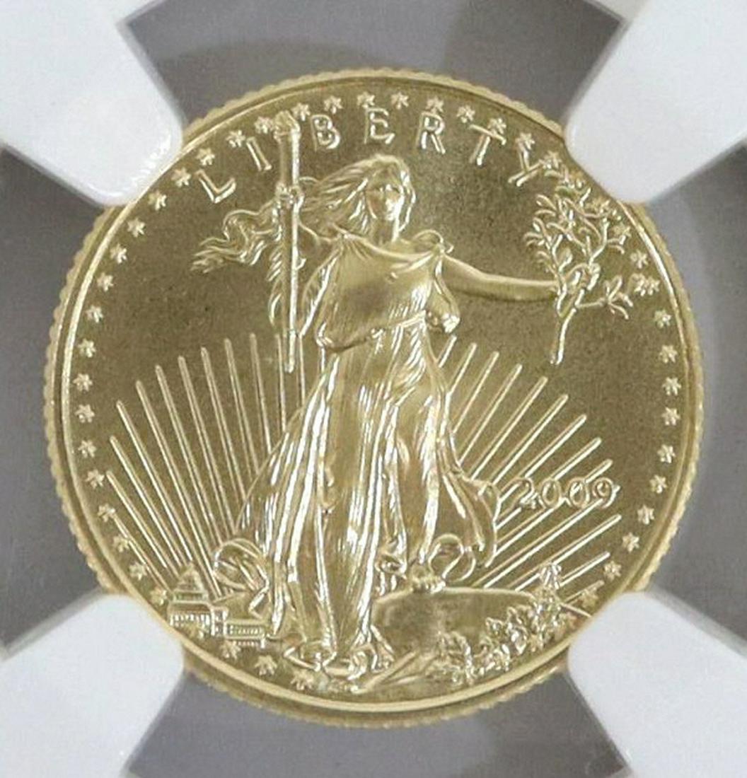 US HALF EAGLE 2009 GOLD $5 COIN EARLY RELEASE MS70 (1 of 4)
