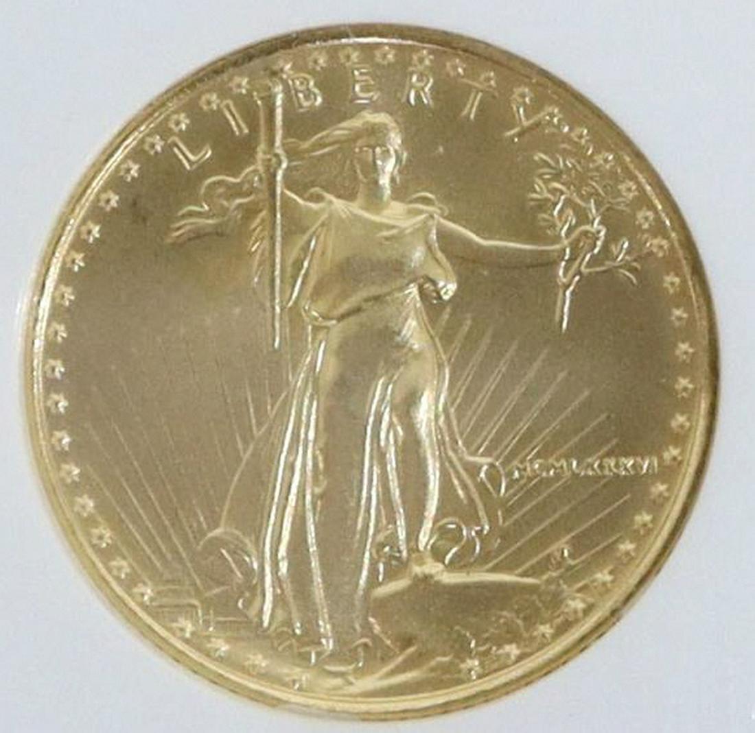 U.S. HALF EAGLE 1986 GOLD $5 COIN, MS69 (1 of 4)
