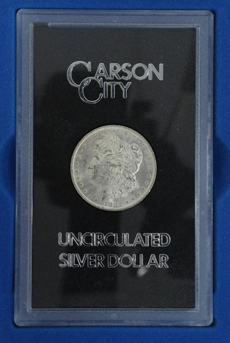 U.S. CARSON CITY 1882 SILVER DOLLAR, UNCIRCULATED (1 of 4)