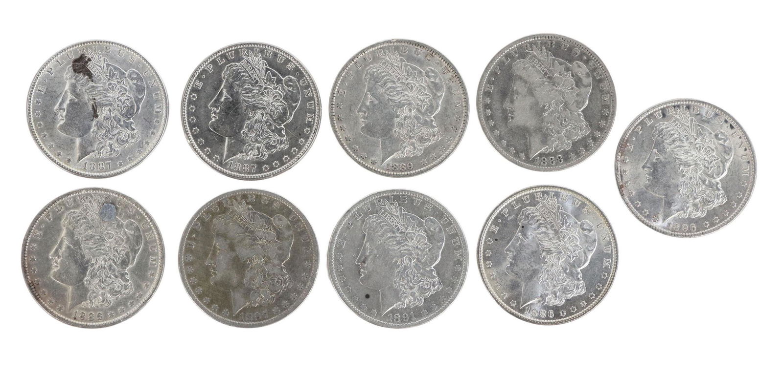 (9) U.S. MORGAN SILVER DOLLARS (1 of 2)