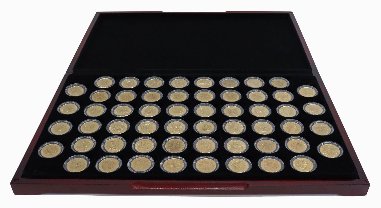 (5) 1999-2009 GILT LAYERED U.S. QUARTERS (1 of 5)