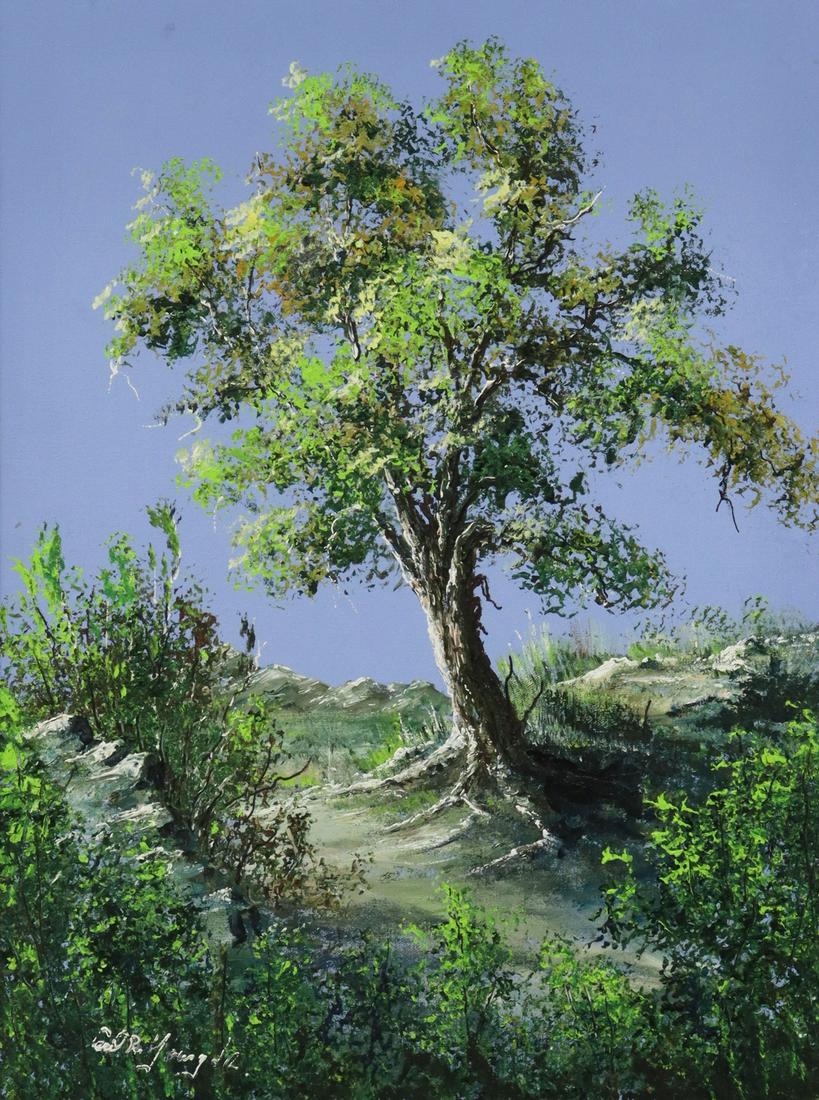 CECIL R. YOUNG (TX, 1928-1998) LANDSCAPE PAINTING (1 of 4)