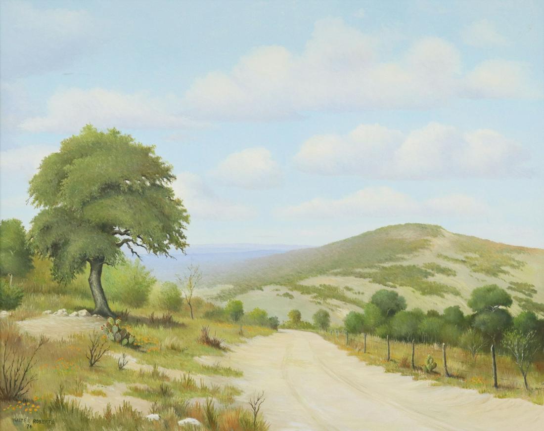 WALTER ROBERTS (1925-2007) COUNTRY ROAD PAINTING (1 of 4)