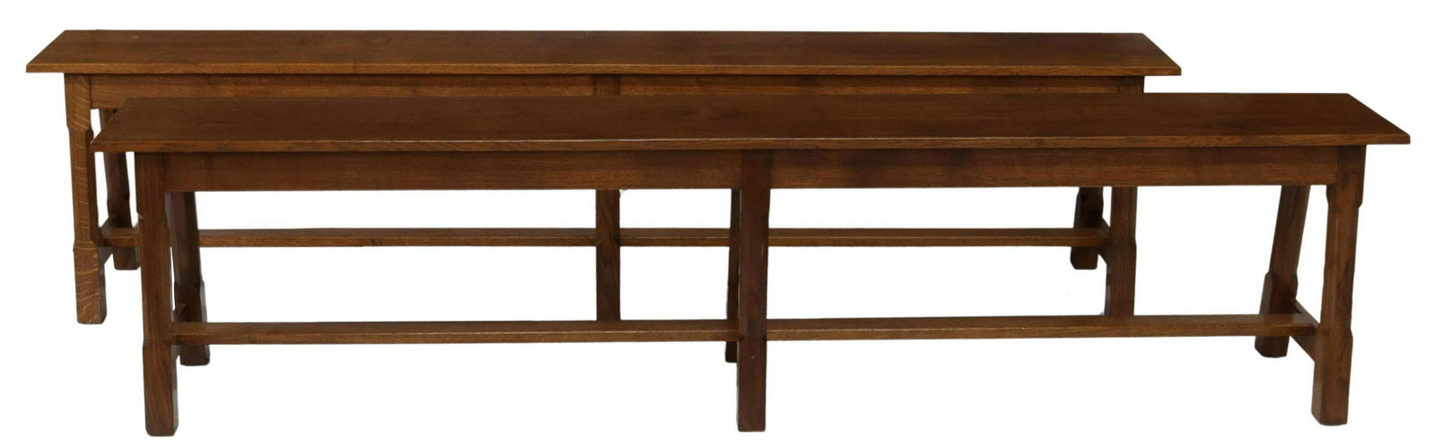 (2) ENGLISH JON DALE TROUTBECK OAK BENCHES (1 of 4)