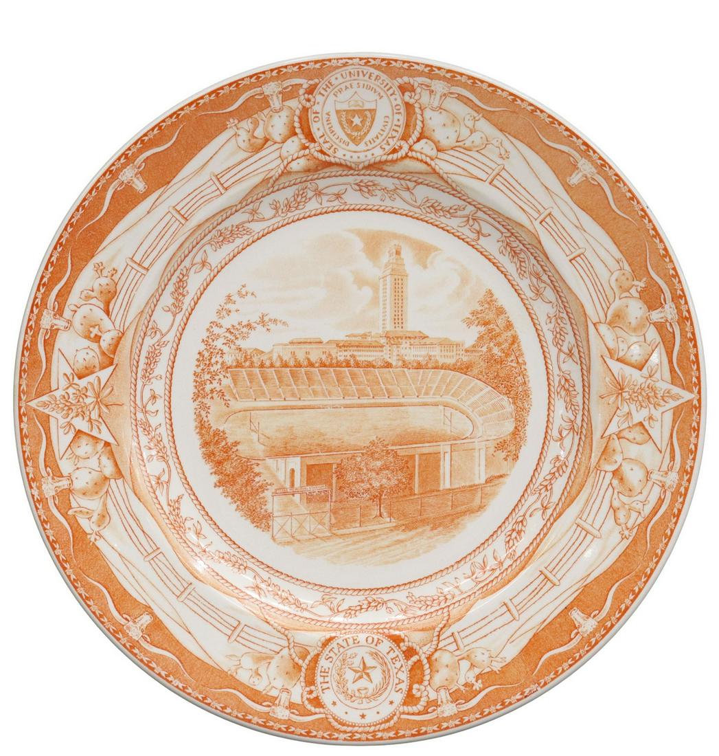 WEDGWOOD UT 'MEMORIAL STADIUM' COMMEMORATIVE PLATE (1 of 3)