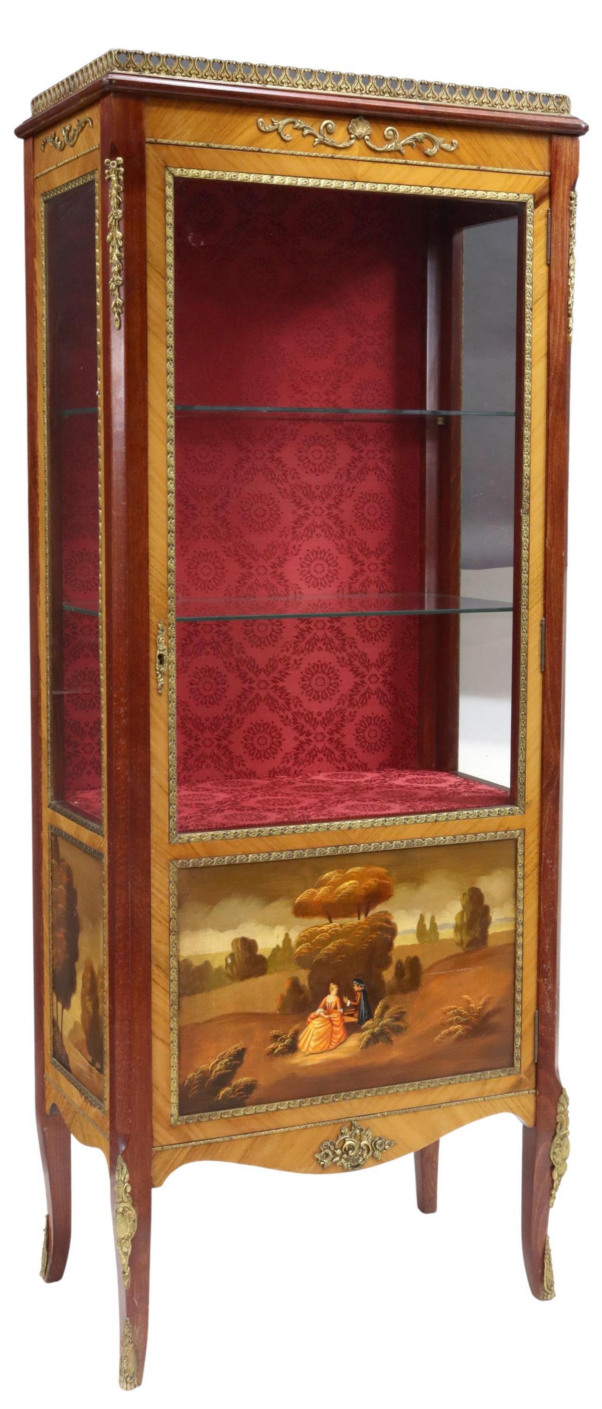 FRENCH VERNIS MARTIN STYLE VITRINE (1 of 4)