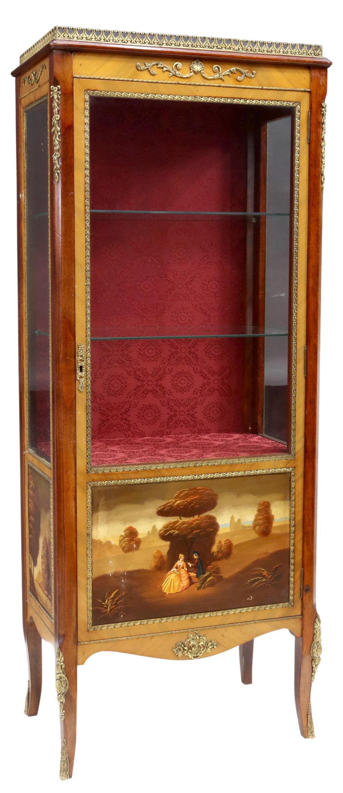 FRENCH VERNIS MARTIN STYLE VITRINE (1 of 4)