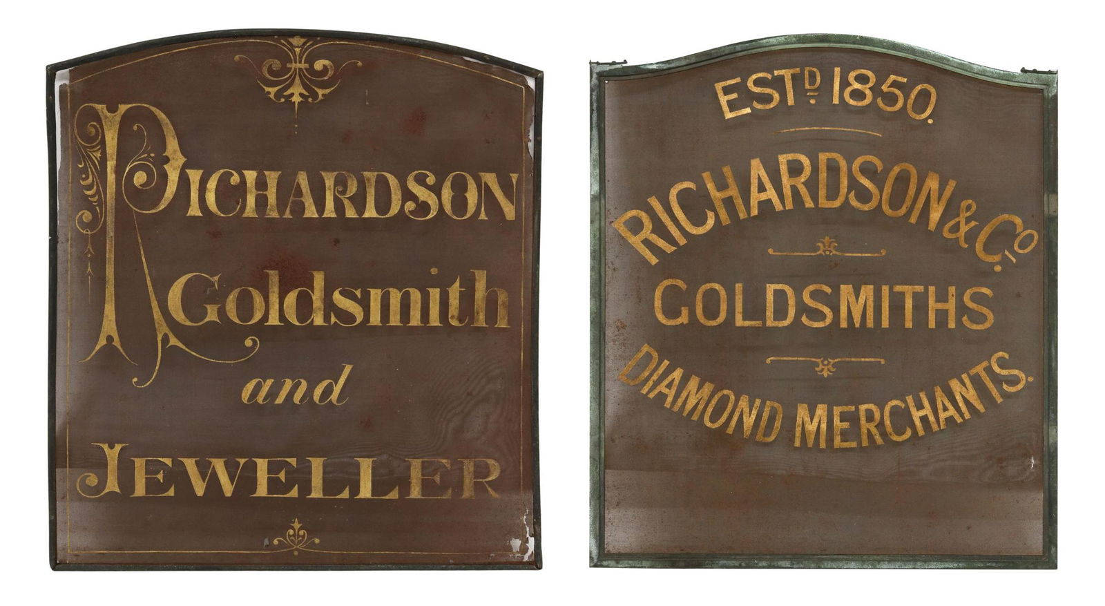 (2) RICHARDSON GOLDSMITHS ADVERTISING SCREENS (1 of 4)