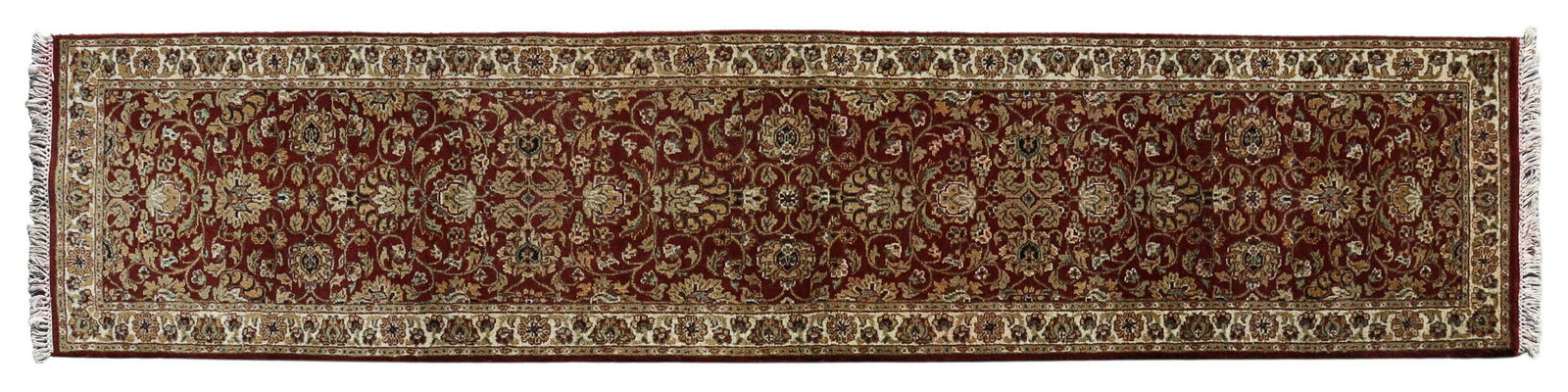 HAND-TIED RUNNER RUG, 11'9", 2.5" (1 of 3)