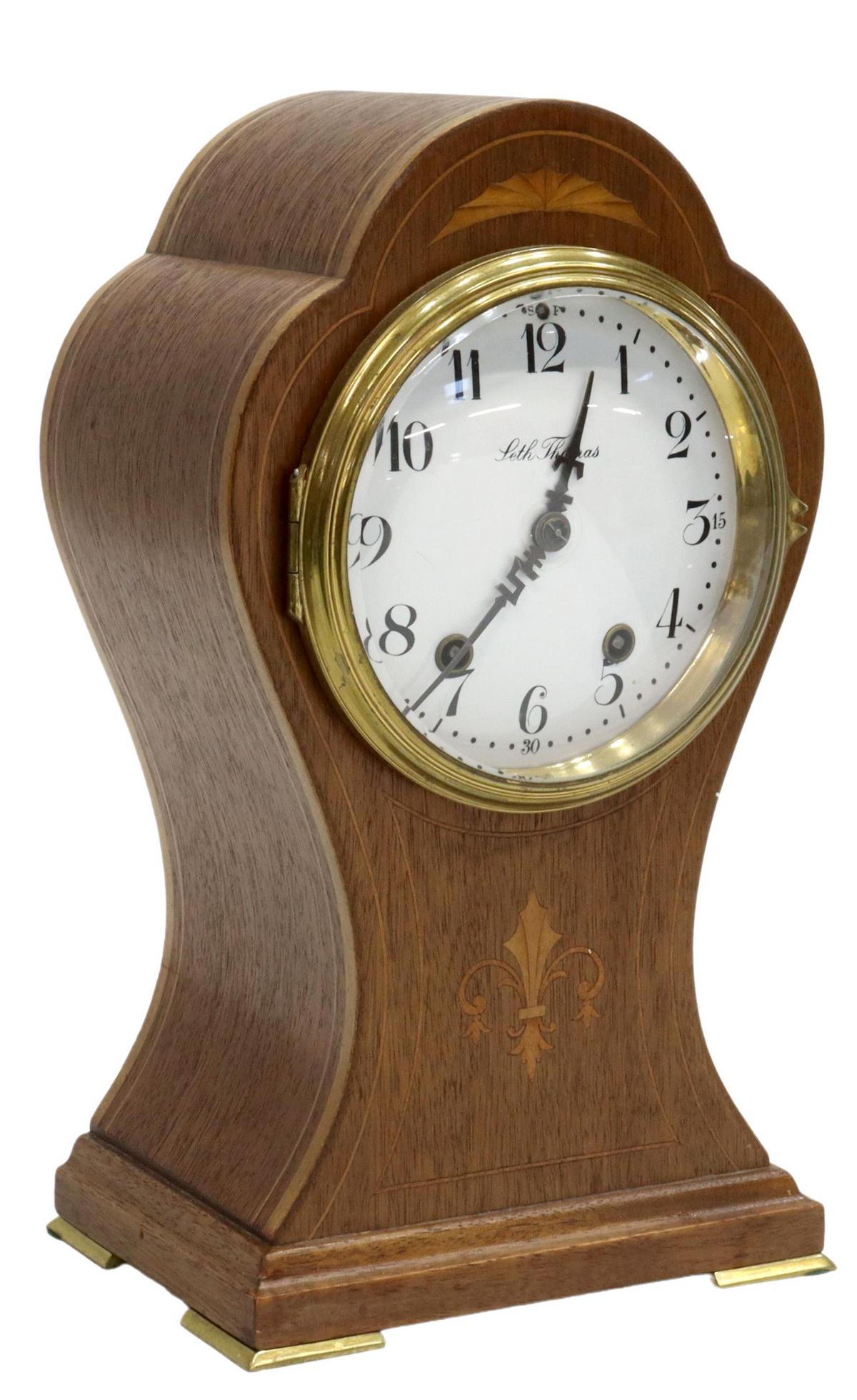 SETH THOMAS 'FLORENCE' BALLOON CASE MANTEL CLOCK (1 of 6)