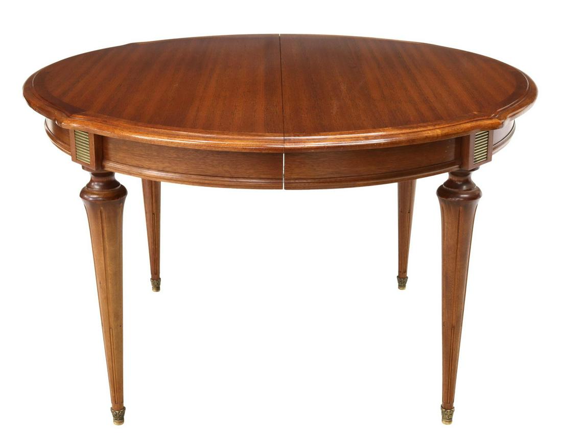 FRENCH LOUIS XVI STYLE MAHOGANY EXTENSION TABLE (1 of 7)