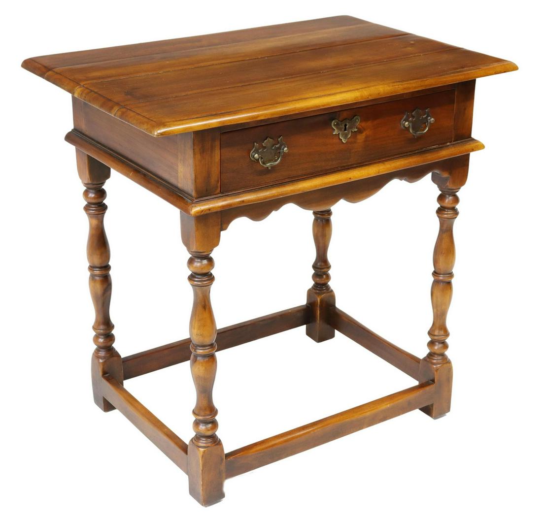 THEODORE ALEXANDER (ATTRIB.) WALNUT SIDE TABLE (1 of 5)