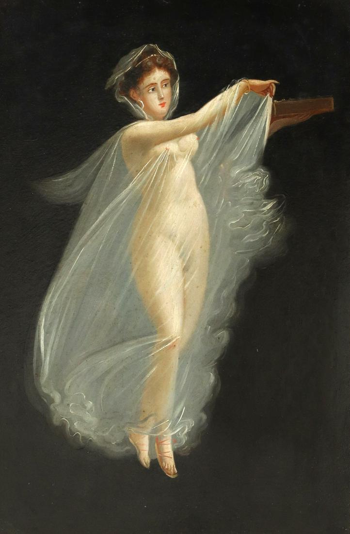 ITALIAN SCHOOL PAINTING POMPEII DANCING MAENAD (1 of 3)