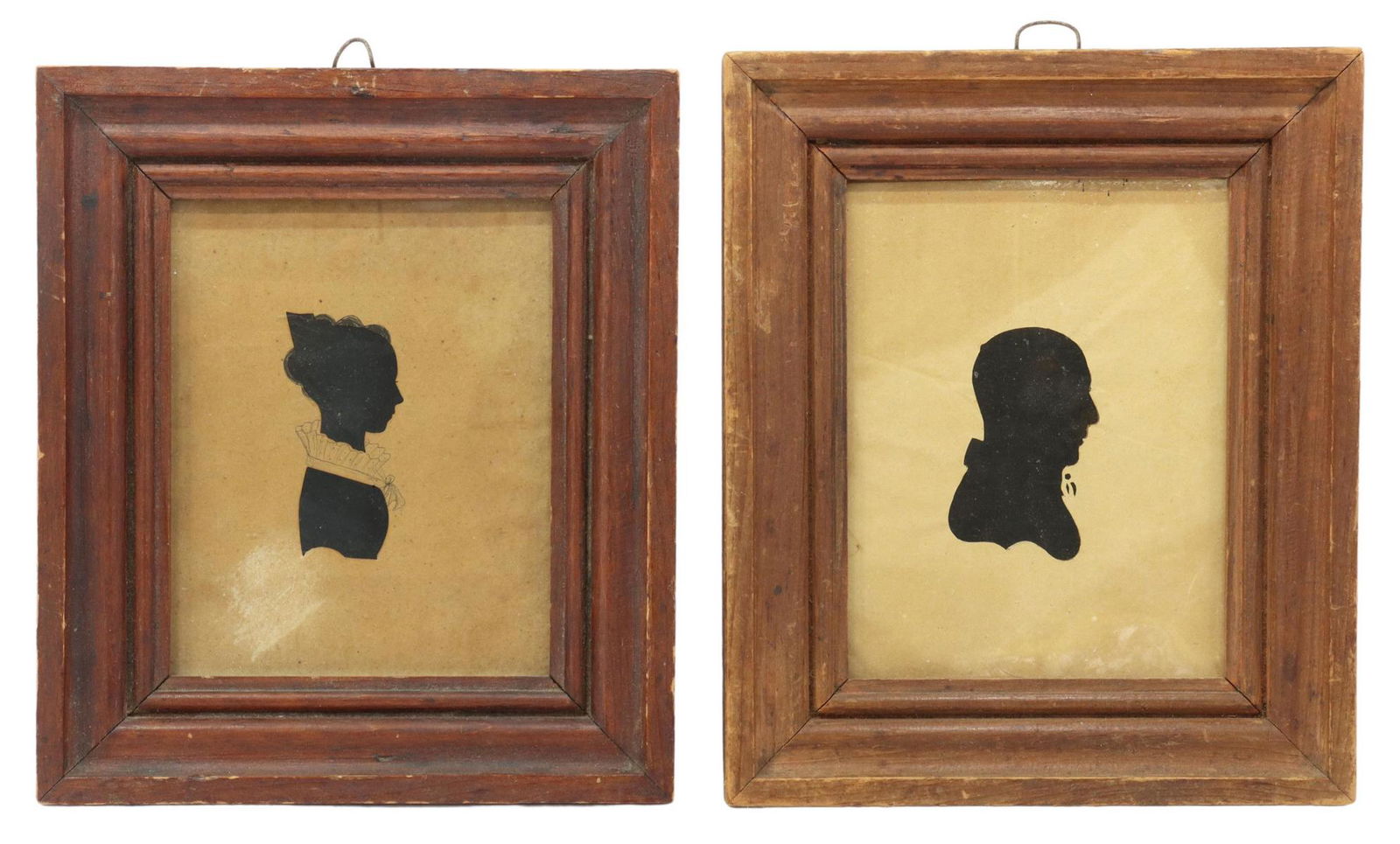 (2) AMERICAN MAINE HOLLOW-CUT SILHOUETTE PORTRAITS (1 of 2)
