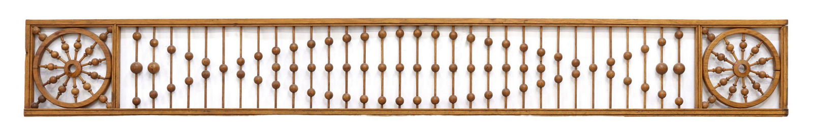 VICTORIAN OAK STICK & BALL FRETWORK (1 of 2)