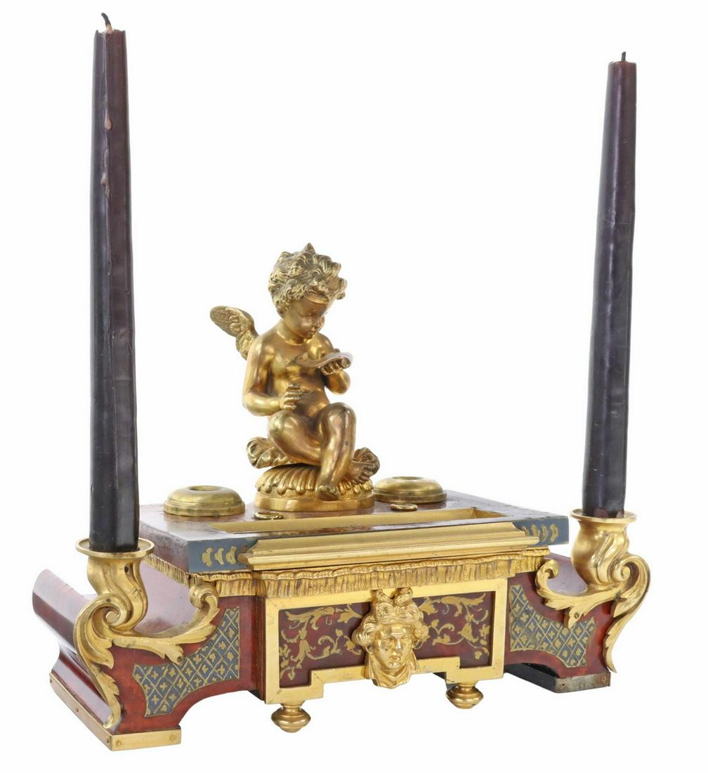 FRENCH ORMOLU-MOUNTED TORTOISE SHELL ENCRIER (1 of 5)