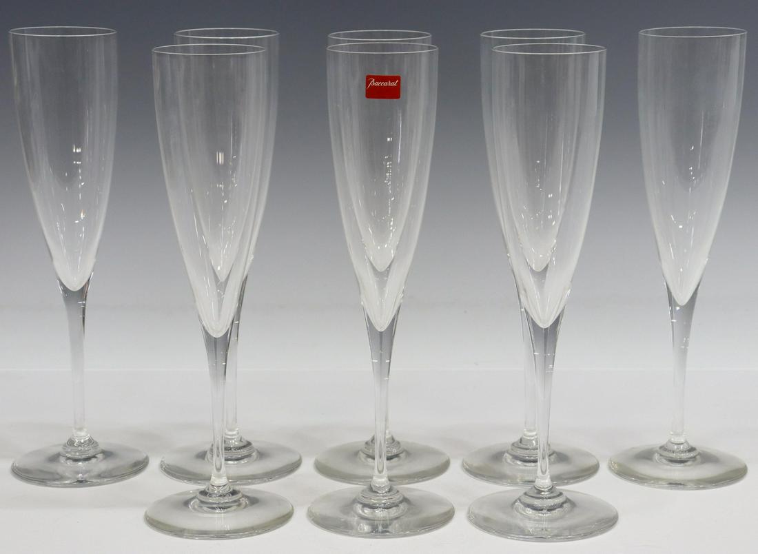 (8) BACCARAT DOM PERIGNON CRYSTAL CHAMPAGNE FLUTES (1 of 3)
