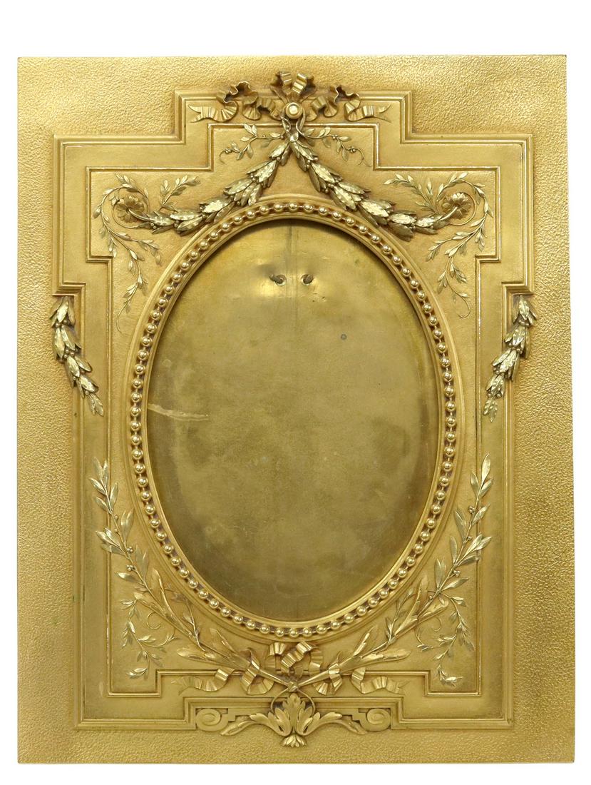 FRENCH BRONZE DORE EASEL-BACK PICTURE FRAME (1 of 4)