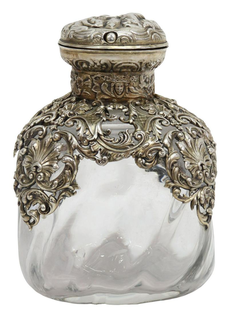 FRENCH 950 SILVER-MOUNTED SCENT BOTTLE (1 of 5)