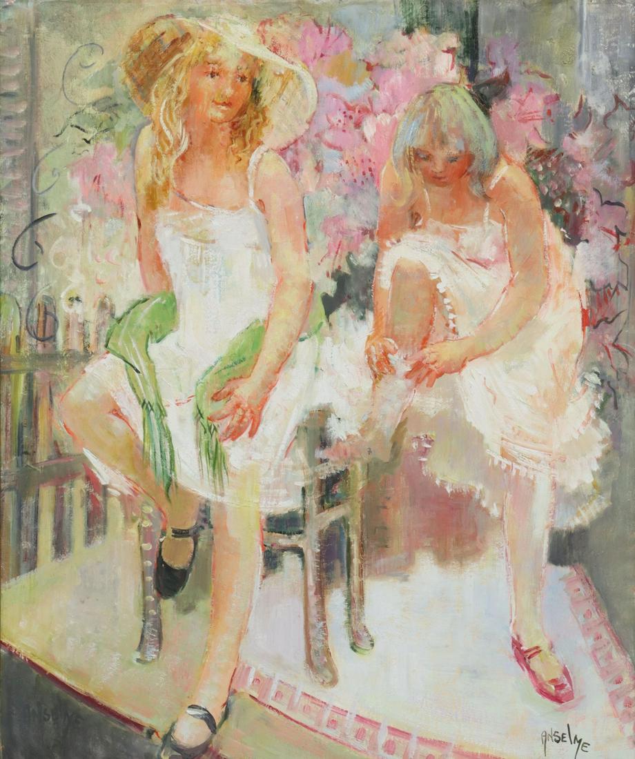 MARCEL ANSELME (1925-1982) 'L'ETE FLEURS' PAINTING (1 of 4)