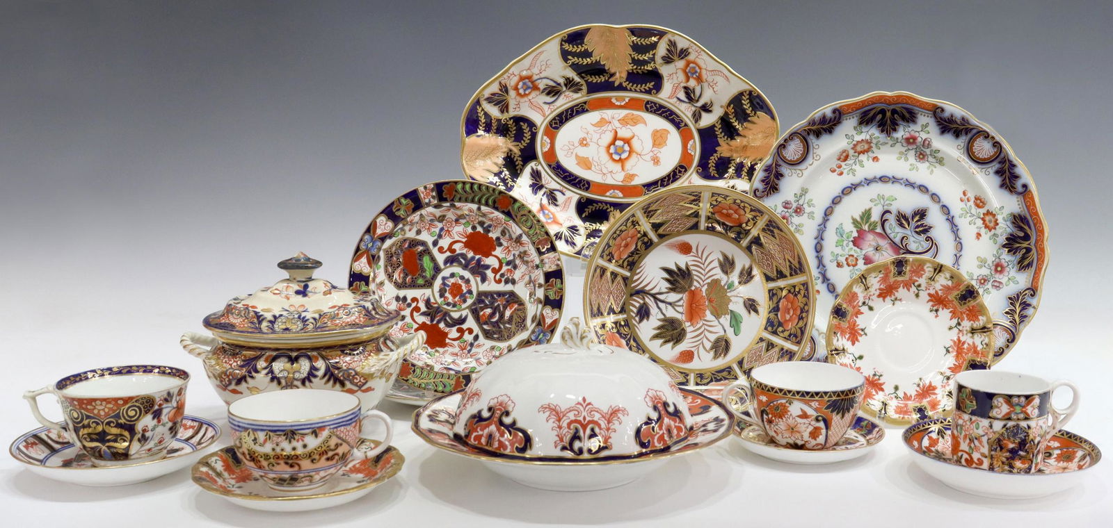 (16) ROYAL CROWN DERBY IMARI PALETTE TABLEWARE (1 of 12)