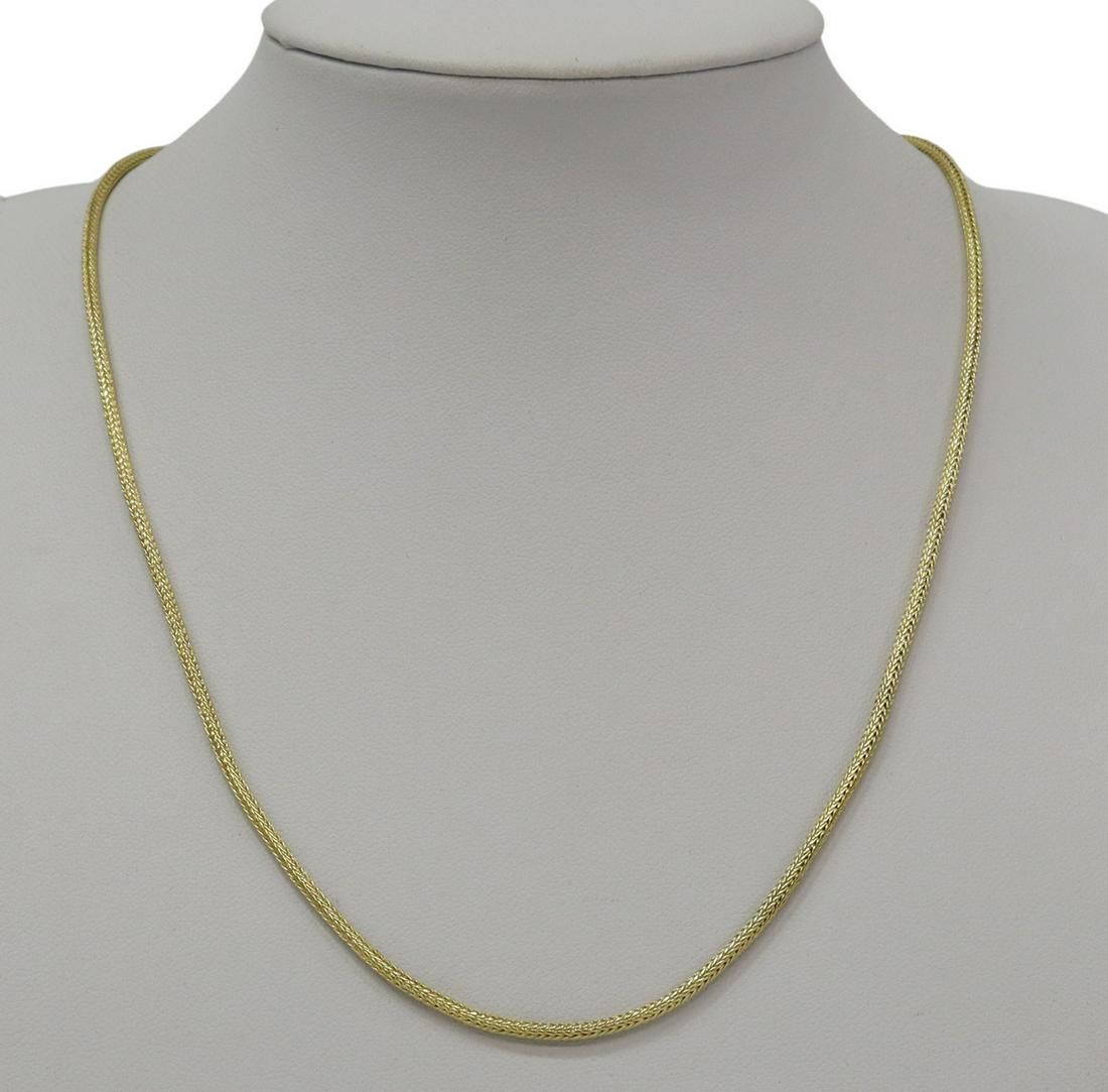 ESTATE 18KT YELLOW GOLD WOVEN CHAIN, 19"L (1 of 3)