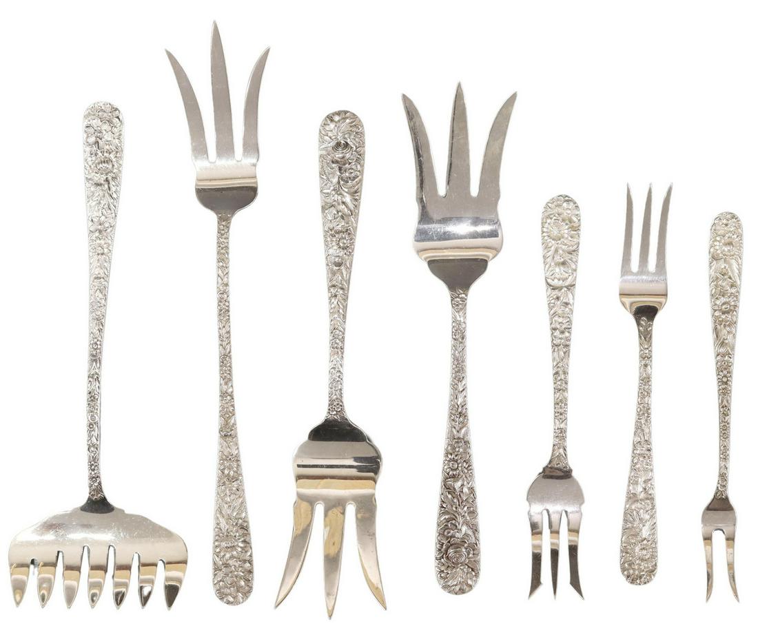 (7) KIRK & SON STERLING REPOUSSE SERVING FLATWARE (1 of 5)