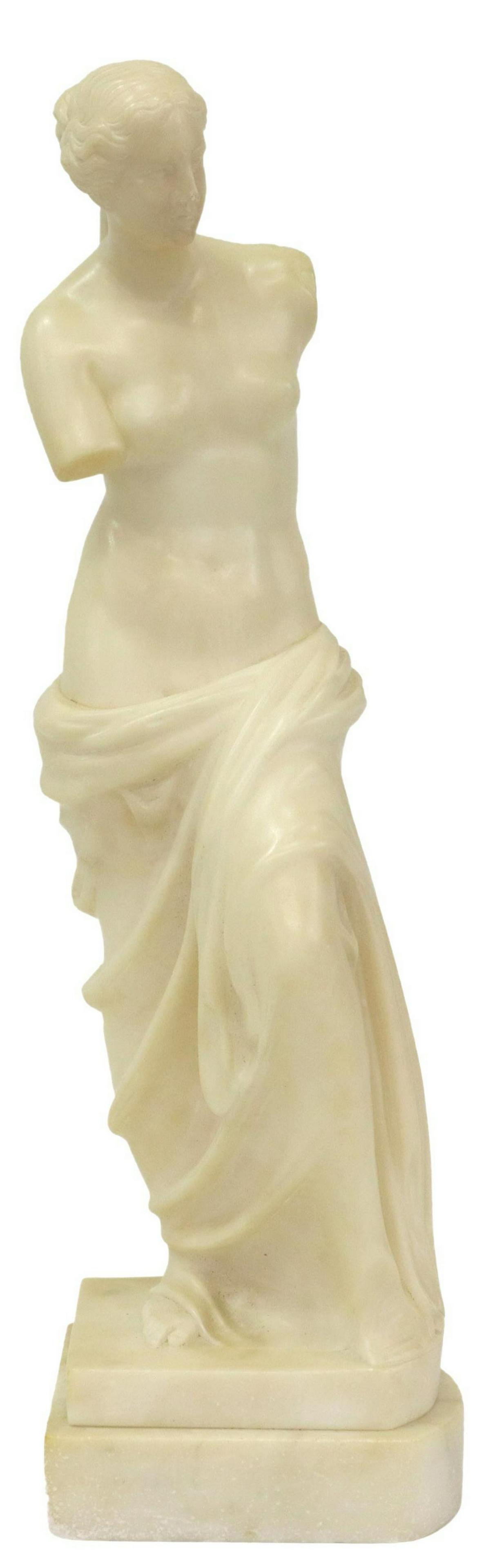 NEOCLASSICAL CARVED STONE SCULPTURE VENUS DE MILO (1 of 6)