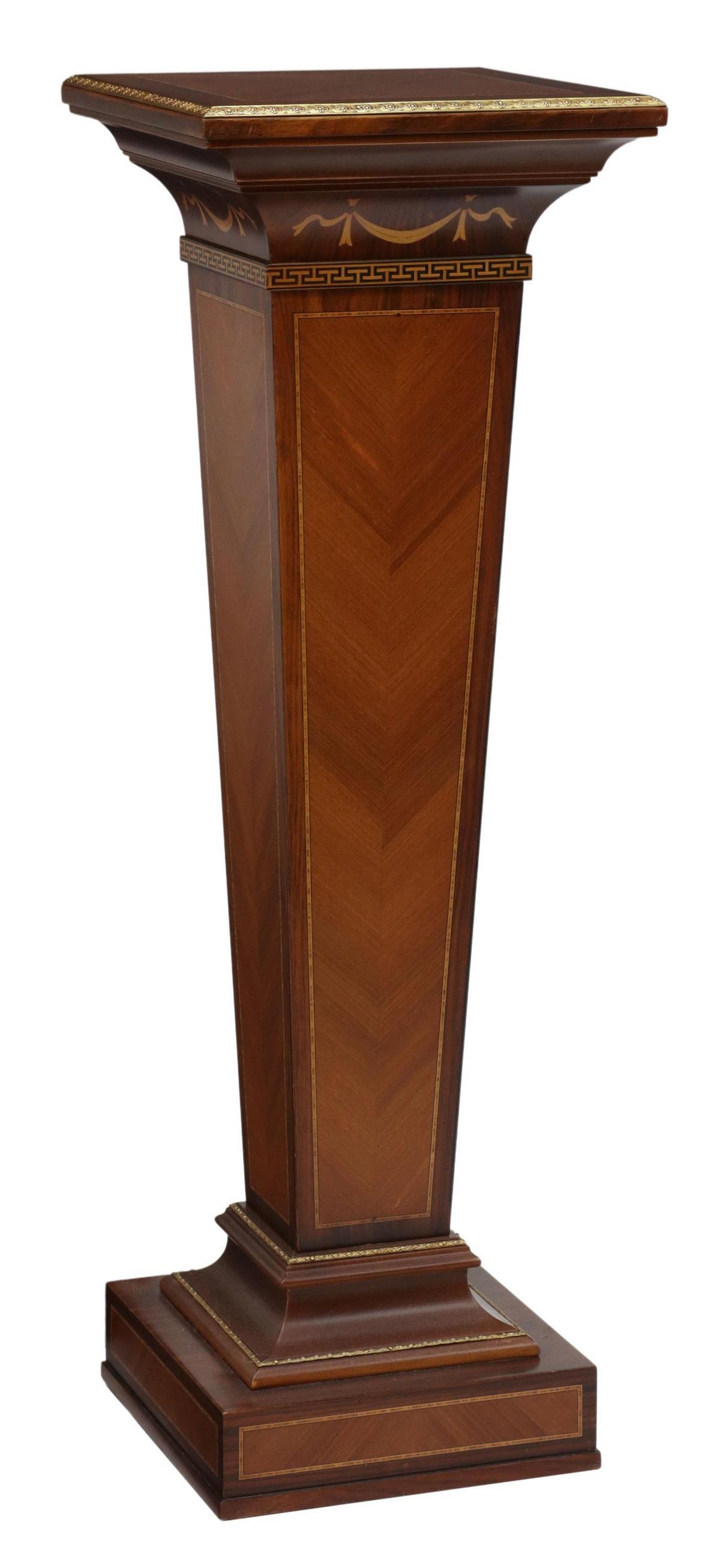 NEOCLASSICAL STYLE MAHOGANY PEDESTAL PLANT STAND (1 of 4)