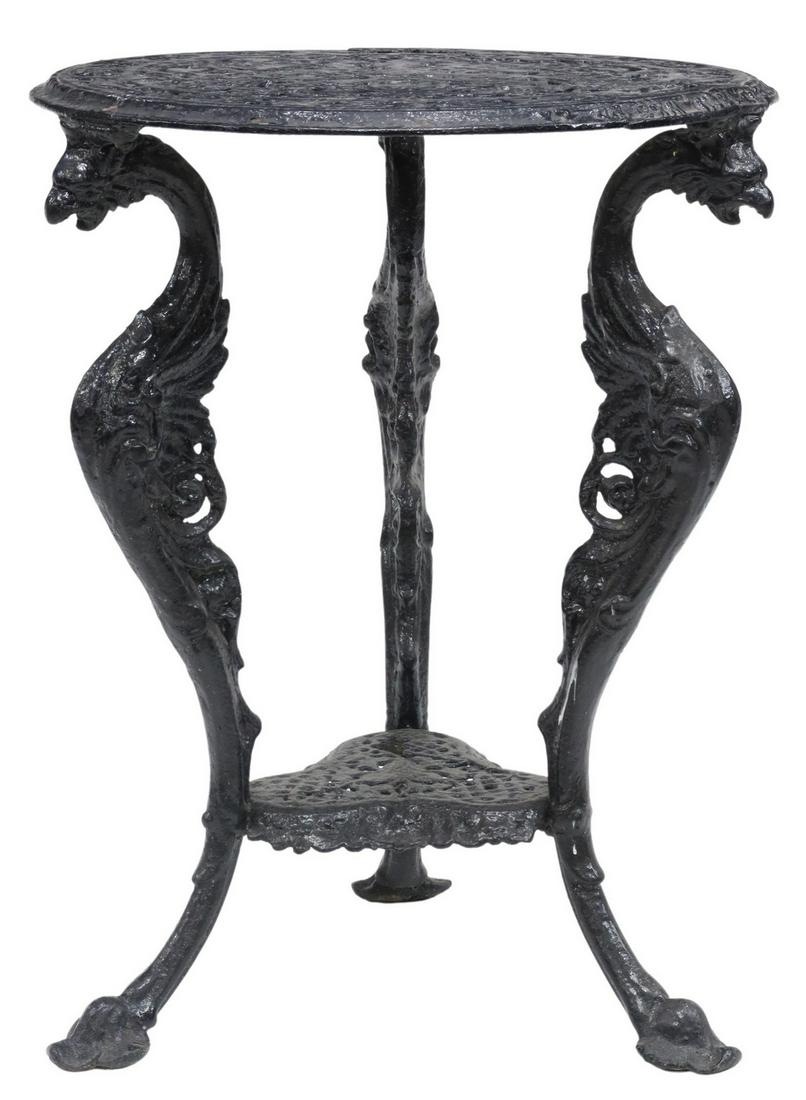 HINDERERS IRON WORKS NEW ORLEANS GARDEN TABLE (1 of 3)