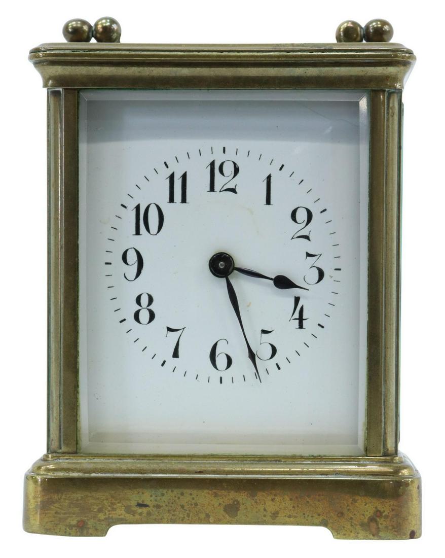 FRENCH BRASS-CASED CARRIAGE CLOCK (1 of 5)