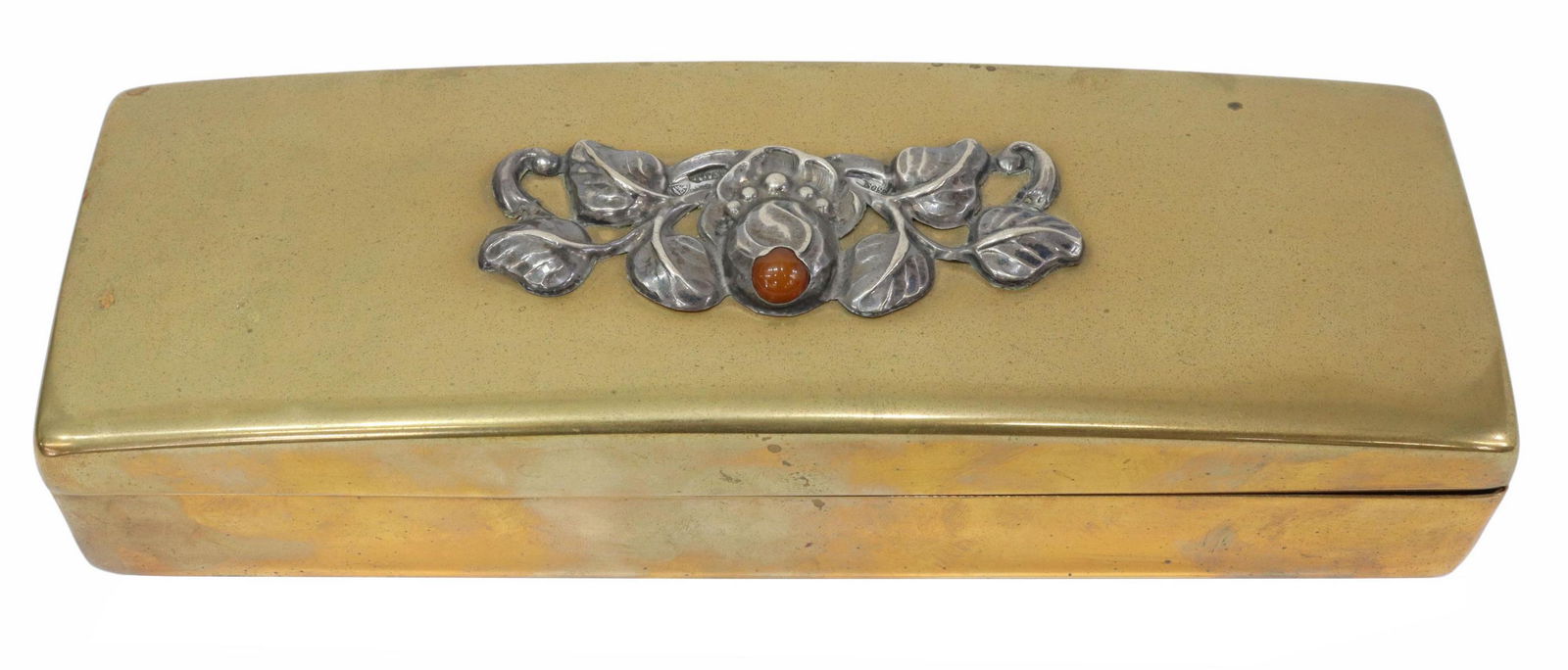 DANISH CVC LARSEN 830 SILVER-MOUNTED DRESSER BOX (1 of 6)