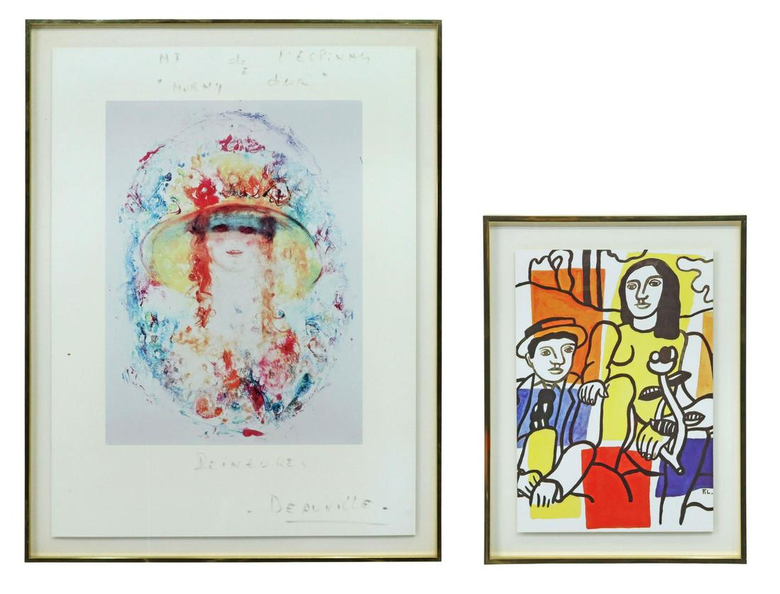 (2) FRENCH PRINTS AFTER LEGER & M.F. DE L'ESPINAY (1 of 10)