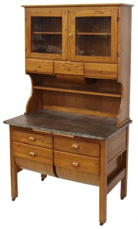 Antique American Oak Possum Belly Kitchen Cupboard Nov 22 2009