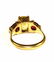 18KT GOLD, GOLDEN BERYL & RUBELITE TOURMALINE RING - 4