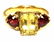 18KT GOLD, GOLDEN BERYL & RUBELITE TOURMALINE RING - 5