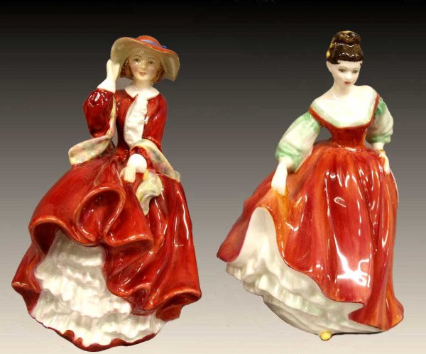 ROYAL DOULTON FIGURES, TOP O' THE HILL & FAIR LADY