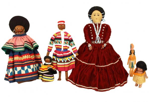 COLLECTION OF MOSTLY NATIVE AMERICAN DOLLS