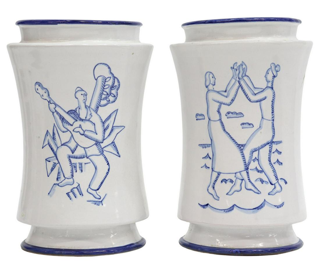 (2) GIO PONTI (ATTRIB.) MID-CENTURY CERAMIC JARS (1 of 3)